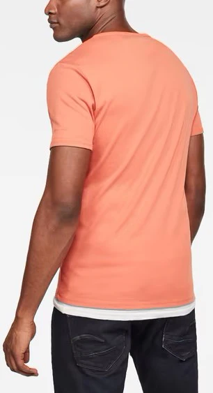 DAZZLE EXCLUSIVE G-STAR BASIC SLIM TEE (LANGOUSTINO PINK) - Image 5
